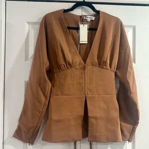 Brown Long Sleeve Jacket